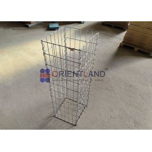 Wholesale Square Gabion Columns 100cm Mesh Size 5*10cm Gabion Basket Retaining Wall from china suppliers