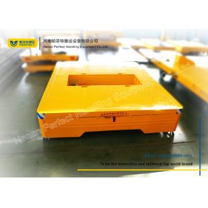 Large Table Conductor Cable Power Pallet Transfer Carts , Rail Transfer Trolley
