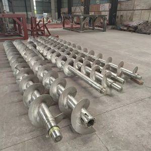 Stainless Steel Spiral Machine Slurry Screw Shaft For Auger Conveyor Conveying