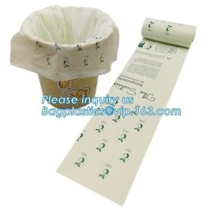 Cornstarch Compostable Shopping Plastic Food Handle T-Shirt Bag, Customized