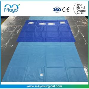 Cardiovascular Drapes - Ultimate Angiography Drape with 2 Femoral Fenestrations