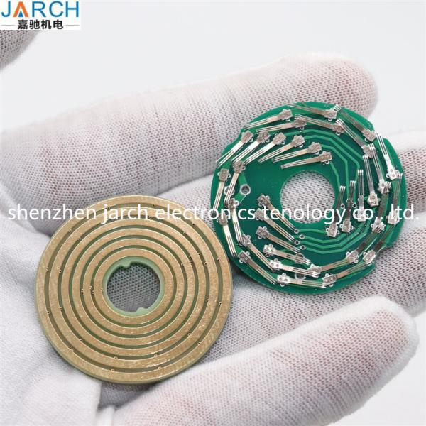 Separate Pancake Slip Ring 5 Circuits PCB Flat Structure Platter For Textile