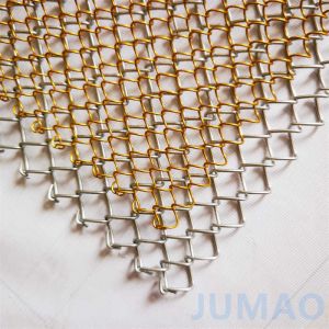 Wholesale Colorful Unliminated Wide Metal Mesh Curtain With Sprial Technology from china suppliers
