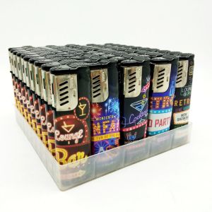 Modern Style Sticker Windproof Flip Torch Flame Cigarette Smoking Fire Lighter