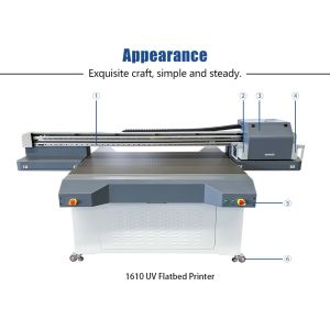 1200x2500mm UV LED Flatbed Printer With 50mm-100mm Max Printing USB 3.0