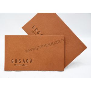 ODM Embossed Genuine Leather Patches For Clothing And Home Textiles