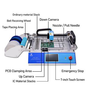 High Speed Desktop LED Mounting Machine With 2 Mounting Heads 940mm L ×710mm W