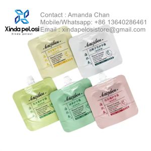 China Travel Portable Spout Pouch Plastic Bags For Cosmetic Cream And Shampoo Packaging For Sale on sale