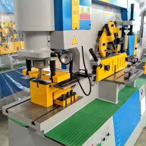 600 KN Hydraulic Ironworker Machine 16mm Thickness Hole Diameters 25mm