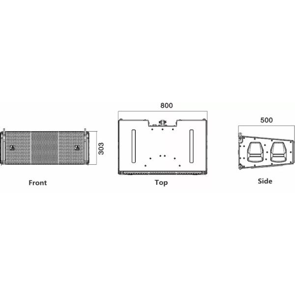 1000W Line Array Outdoor Speakers Customized Line Array 3 Way System