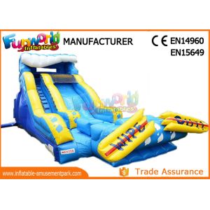 Giant Commercial Inflatable Water Slide / Inflatable Wipe Out Slide