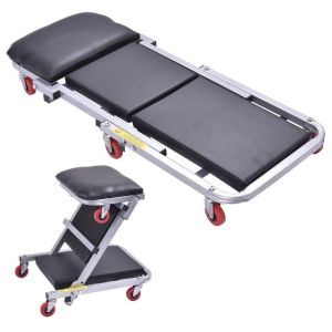 Foldable creeper and seat