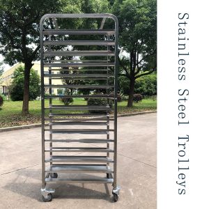 Rk Bakeware China-Stainless Steel Z Frame Nesting Rack Trolley for Bakery
