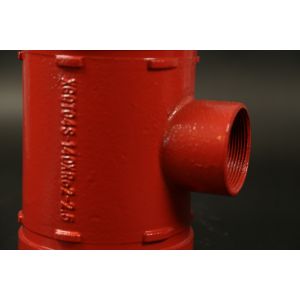 3 Ends Grooved Tee Fittings With Grooved End Connection Epoxy Painting