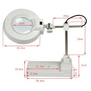 Bright White 5” Desktop Magnifying Glass With Light Environmentally Friendly