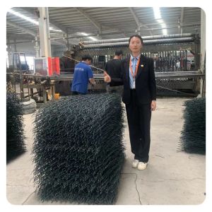 China Hot Dipped Galvanized Material Gabion Stone Cage Easy Install on sale