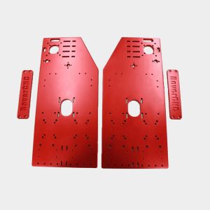 Customized Anodized Aluminum CNC Machined Electrical Mounting Plate with High
