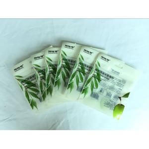 Custom Made Composite Zipper Transparent Plastic Bag For Scrub Cleansing Flour