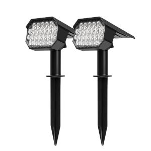 24 Leds Solar Led Street Light Lamp for Pathway Courtyard Landscape Lawn Spike