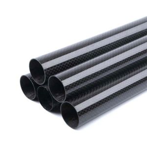 Matt Painted Carbon Fibre Tubes Wound Plain Weave 3K
