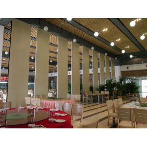 Sliding Movable Partition Walls For Restaurant 85mm Thickness 6 Meter Height