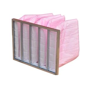 Non Woven Bag Material Pocket Air Filter With Square Shape For Effective Air