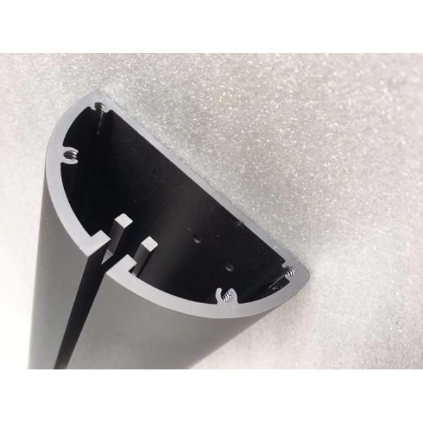 Quality Grey anodized CNC milling and drilling custom aluminum lighting design for sale