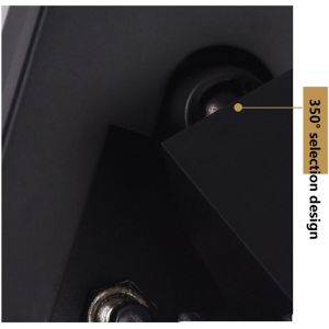 Aluminum Led Wall Light With Wall Mounted Light Source And Rotatable Lamp Head