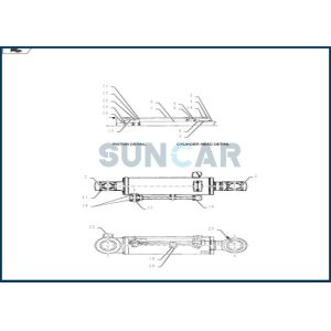 Wholesale PY01V00052R300 Dozer Cylinder Seal Repair Kit for CNH CX55BMSR from china suppliers