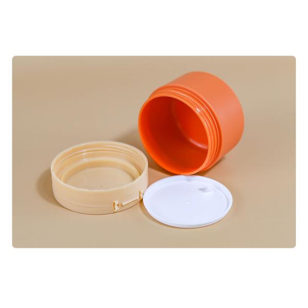 100G Round Flip Top Cap Plastic Bottle Top Lids Cream Jar Cosmetic Jar Customized Logo Printing