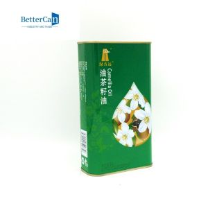 Rectangular Olive Oil Tin Can Packaging 1 Quart Empty Paint Can With Lid