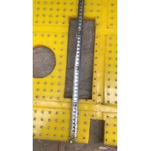 27 1/2 inch Anti Slip Mat Rotary Table Yellow Colour 2100MM*1600MM Mat For