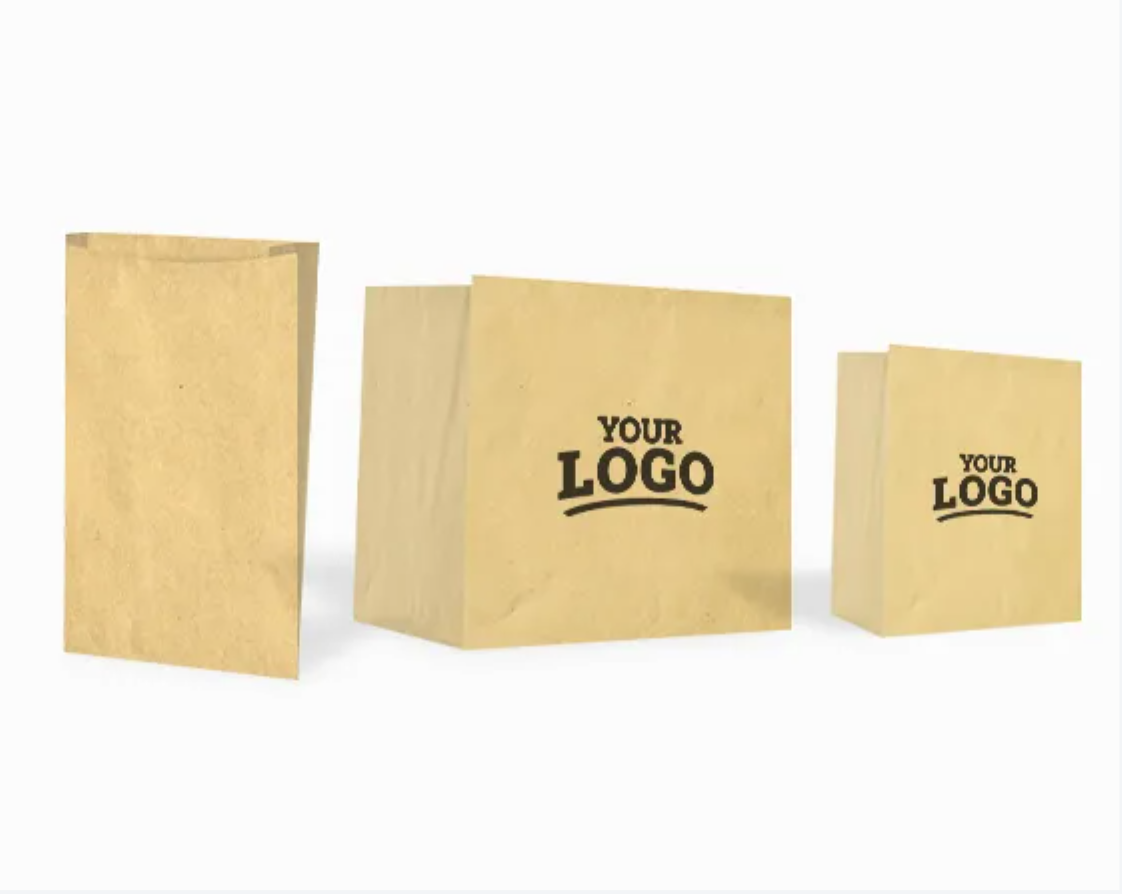 Custom Brown Kraft Paper Bag with Side Gusset Pouch Production Time 12-15 Days