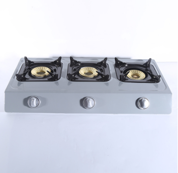 Factory supply stainless steel household kitchenware three-eye gas cooker tabletop cooker export gas cooker wholesale