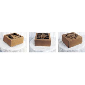 Factory price cake packaging bulk wholesale cake box with window custom logo