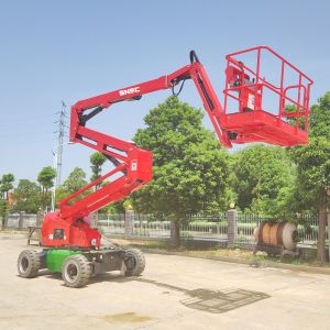 Wholesale Electric Powered Hydraulic Articulating Boom Lift Aerial Work Platform for Construction from china suppliers