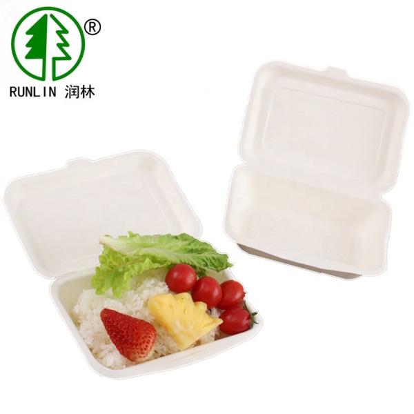 Quality Disposable Eco Friendly Food Containers FDA Biodegradable Clear Clamshell Containers for sale