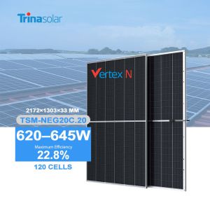 Topcon Bifacial n type Solar Panel 620w 635w 645w Trina with and Ce Tuv