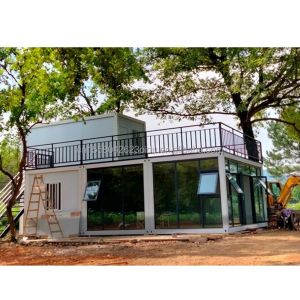 Galvanized Steel Bending Prefab Container House with Detachable Bathroom and