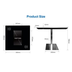 21.5 Inch Waterproof Interactive Digital Signage Display Wireless Charged
