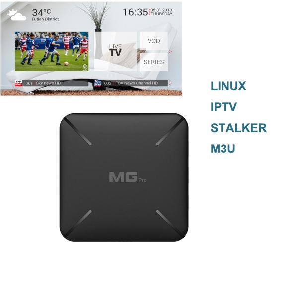 Quality Mag Pro Linux IPTV Set Top Box DLNA H.265 Decoder OTT Linux Smart Box for sale