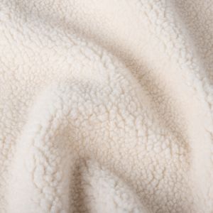 Customized Density Knitted Polyester Suede Boned Teddy Fabric for Garment and