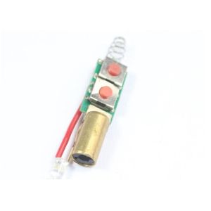 Cheap 650nm red dot laser module with spring and switch