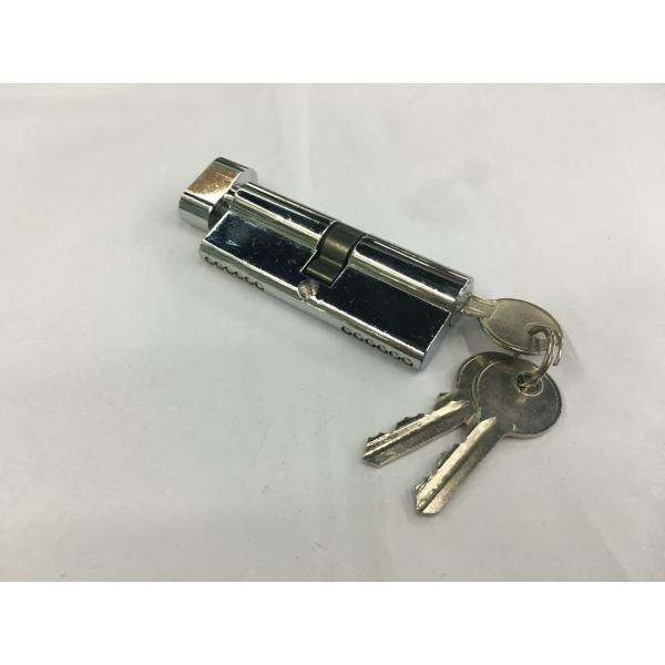 80mm(40*40) Single Zinc Cylinder with 3 iron normal keys Surface finish CP with