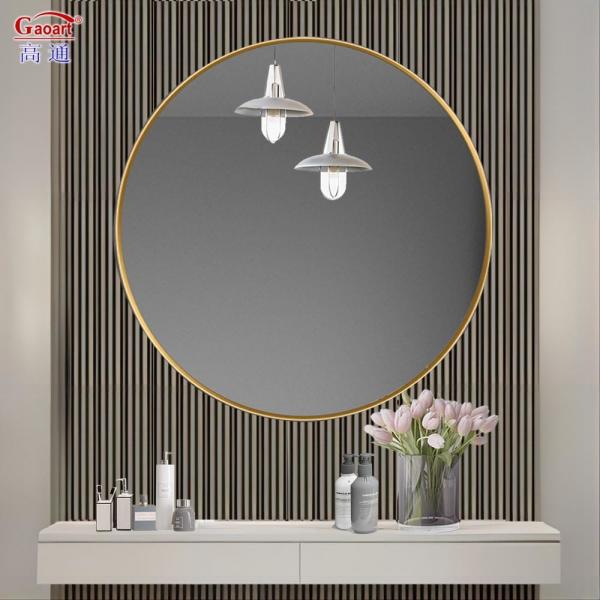 Customized Size Rectangular Style Silver Glass Wall Mirror for Modern Bedroom