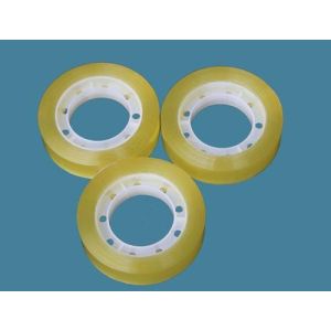 50m Strong Adhesive BOPP Stationery Tape Yellowish Environment Protection