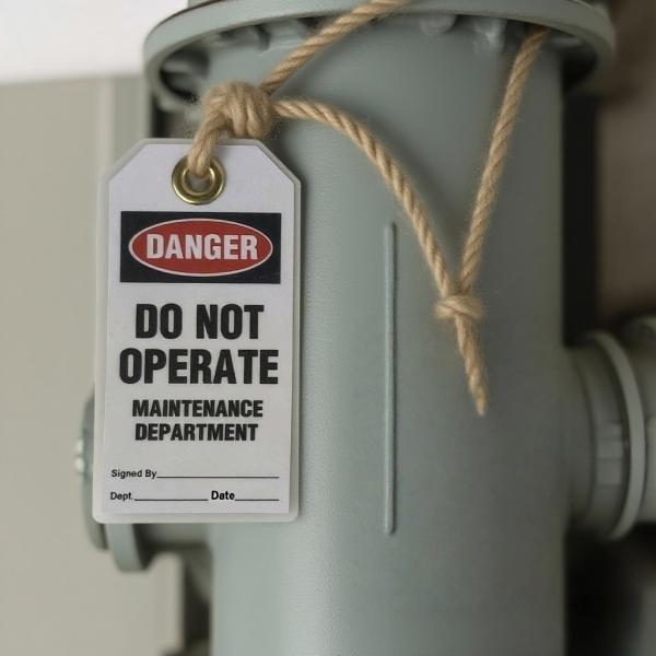 Customize Laminating Waterproof Plastic Lockout Tagout Danger Tag