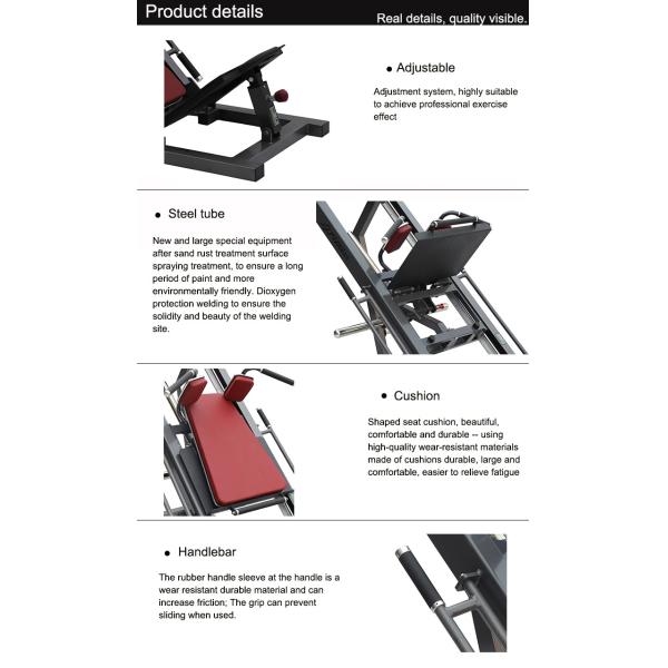 Dual - Use Hammer Strength Plate Loaded Hack Squat / Leg Press Machine