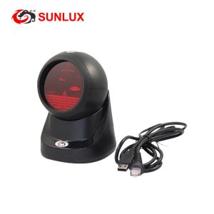 Scan Angle Adjustable Laser Barcode Scanner Multi Directional RS232 Host System