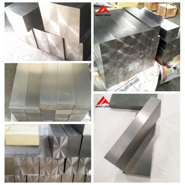 Pure Square Titanium Sheet Block ASTM B348 Ingot Bright Surface